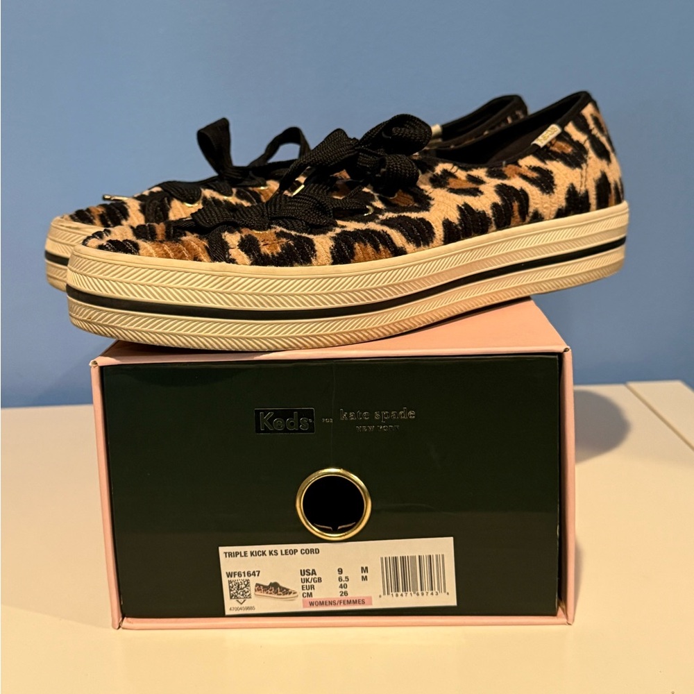 Leopard Kate Spade Keds Corduroy Shoes